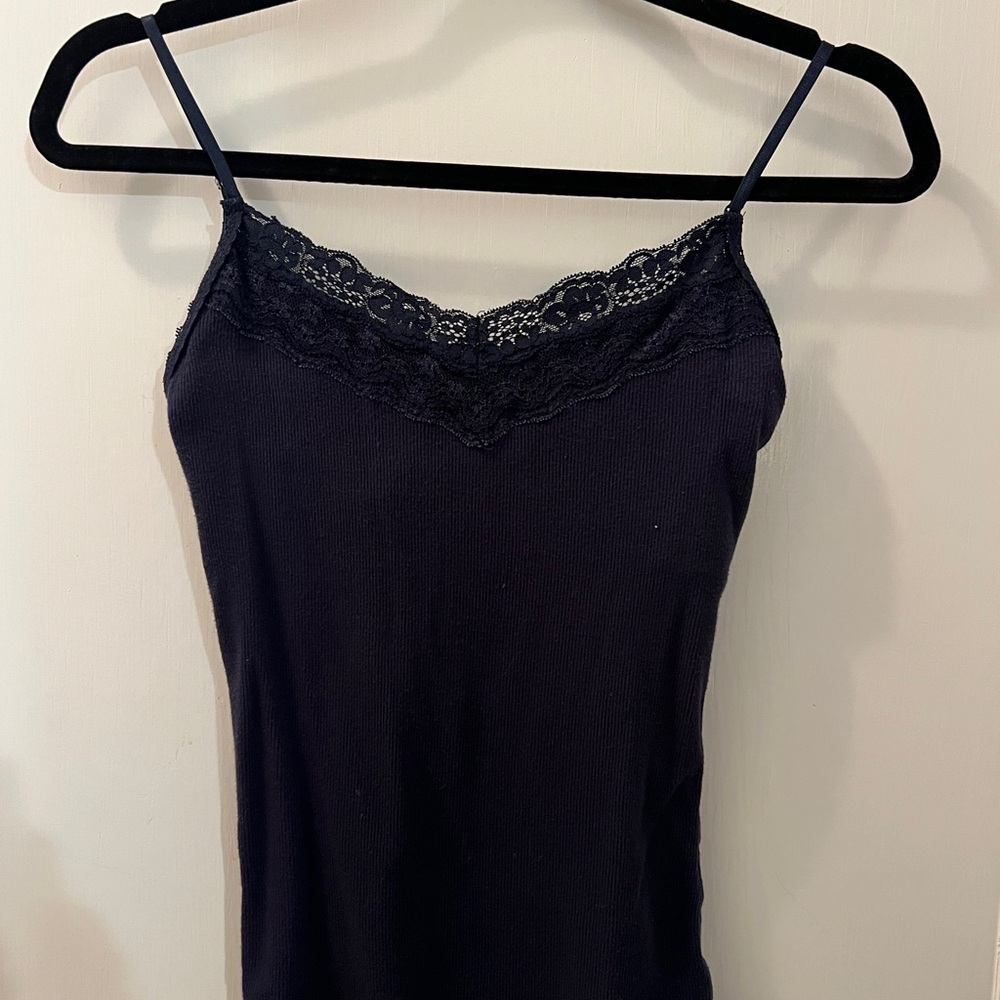 Navy blue Lacey tank top from Aeropostale size small